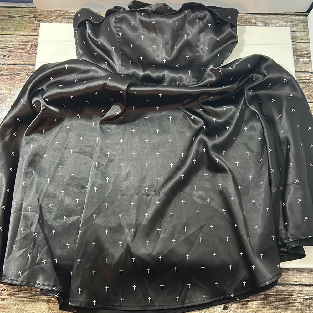 Hell Bunny Halter Cross Print Dress - Picture 3 of 10